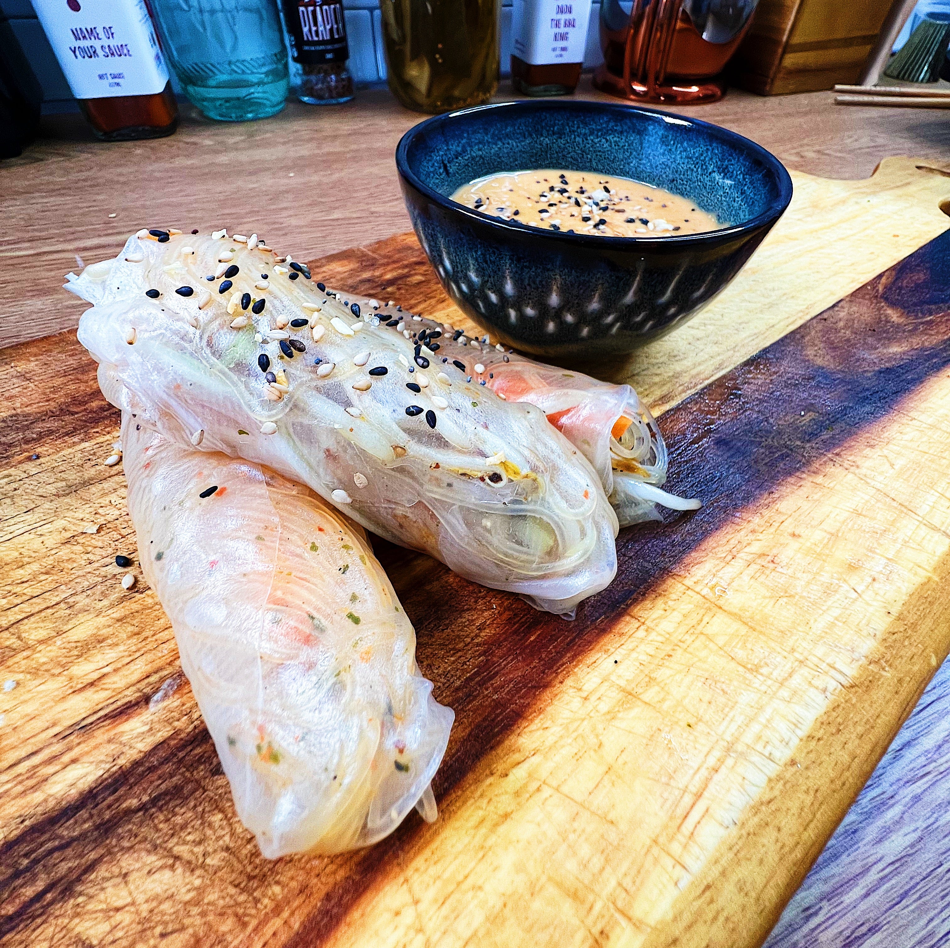 ramen summer rolls