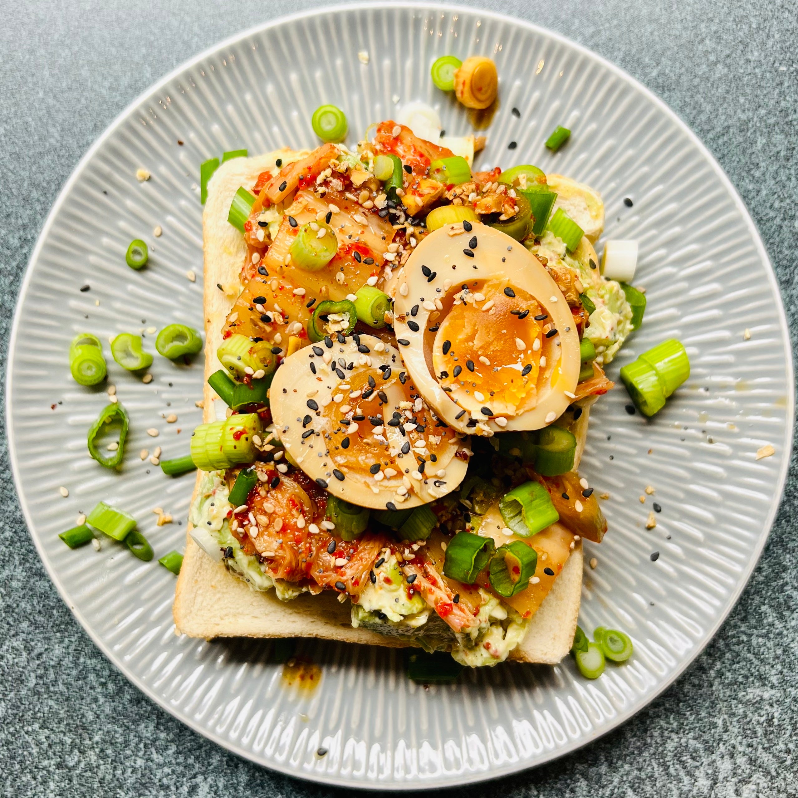 Korean avocado toast