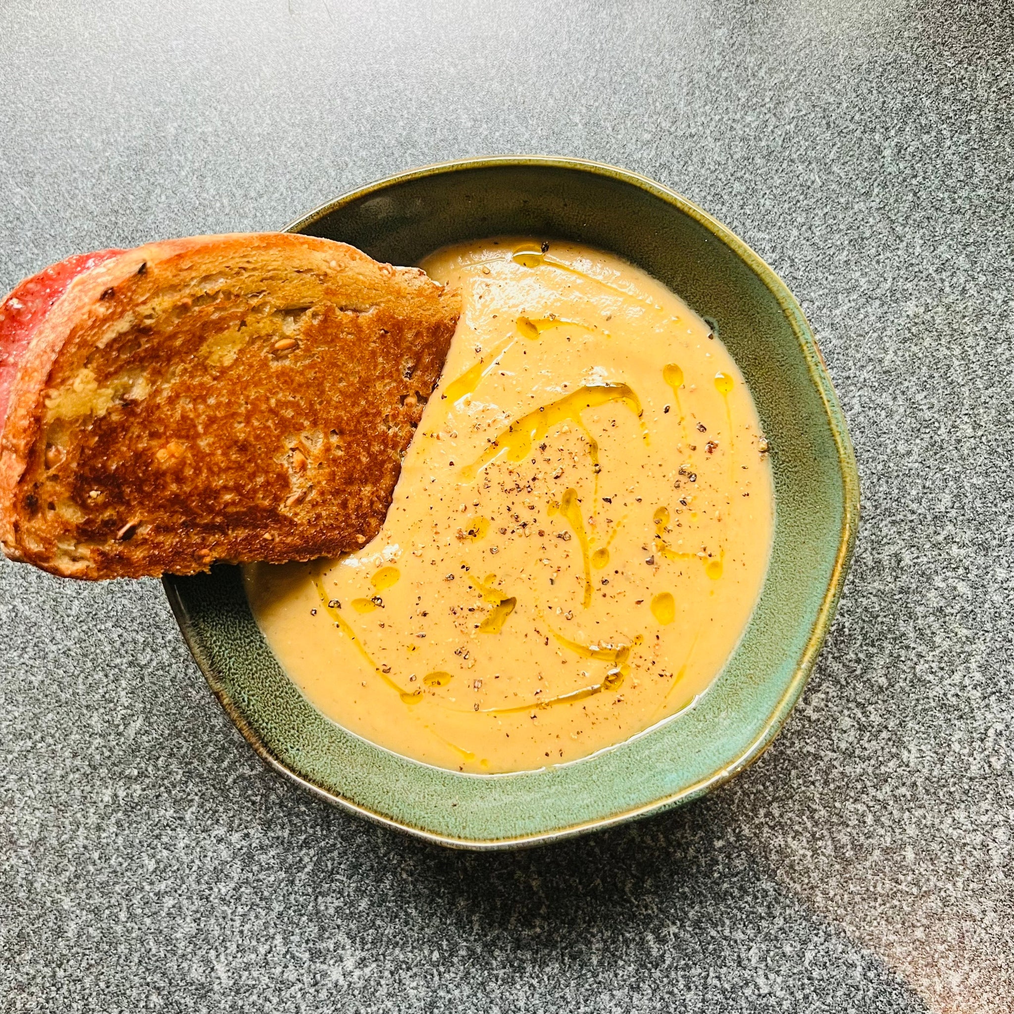 Dry Roasted Artichoke and Parsnip Soup