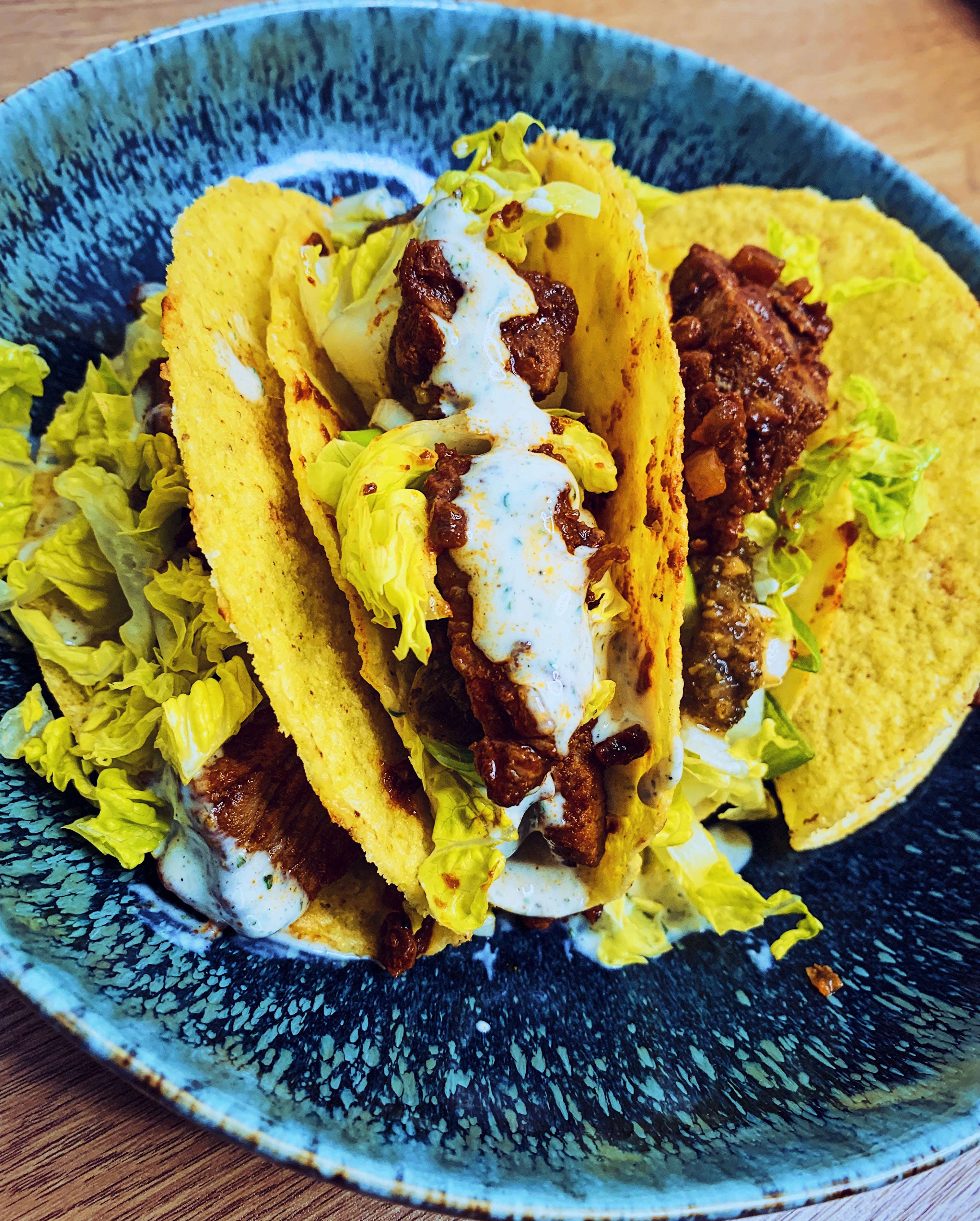 Beef and Blue Cheese Tacos