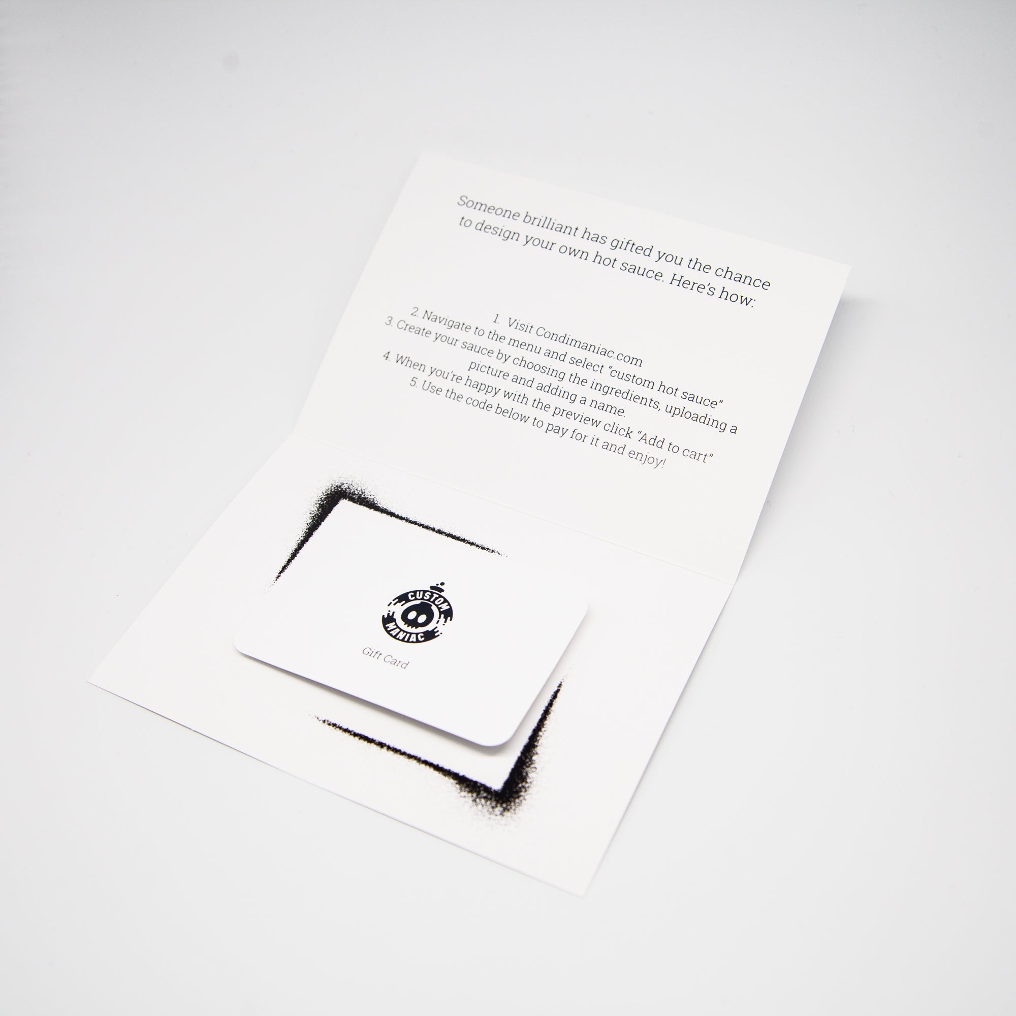 Custom Hot Sauce Gift Card (Physical item)