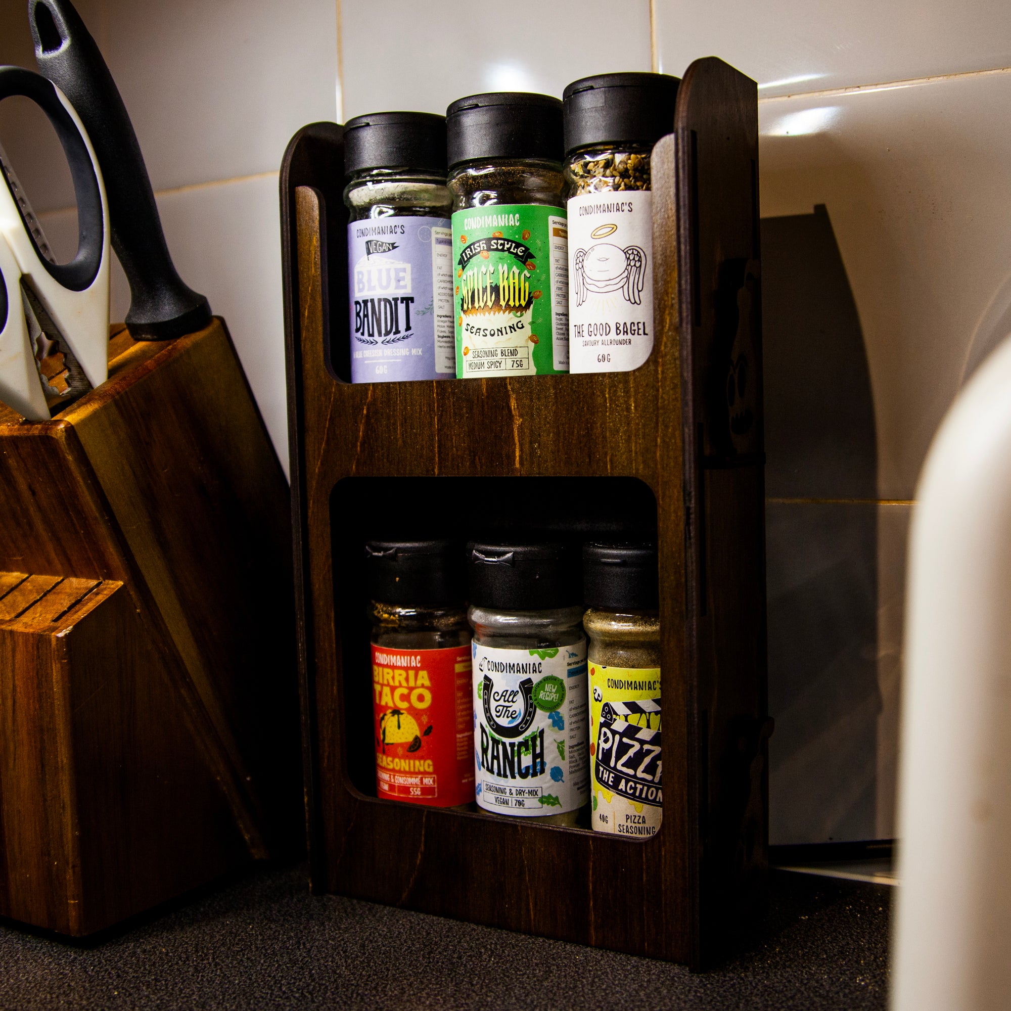 Condimaniac Spice Rack (flat pack)