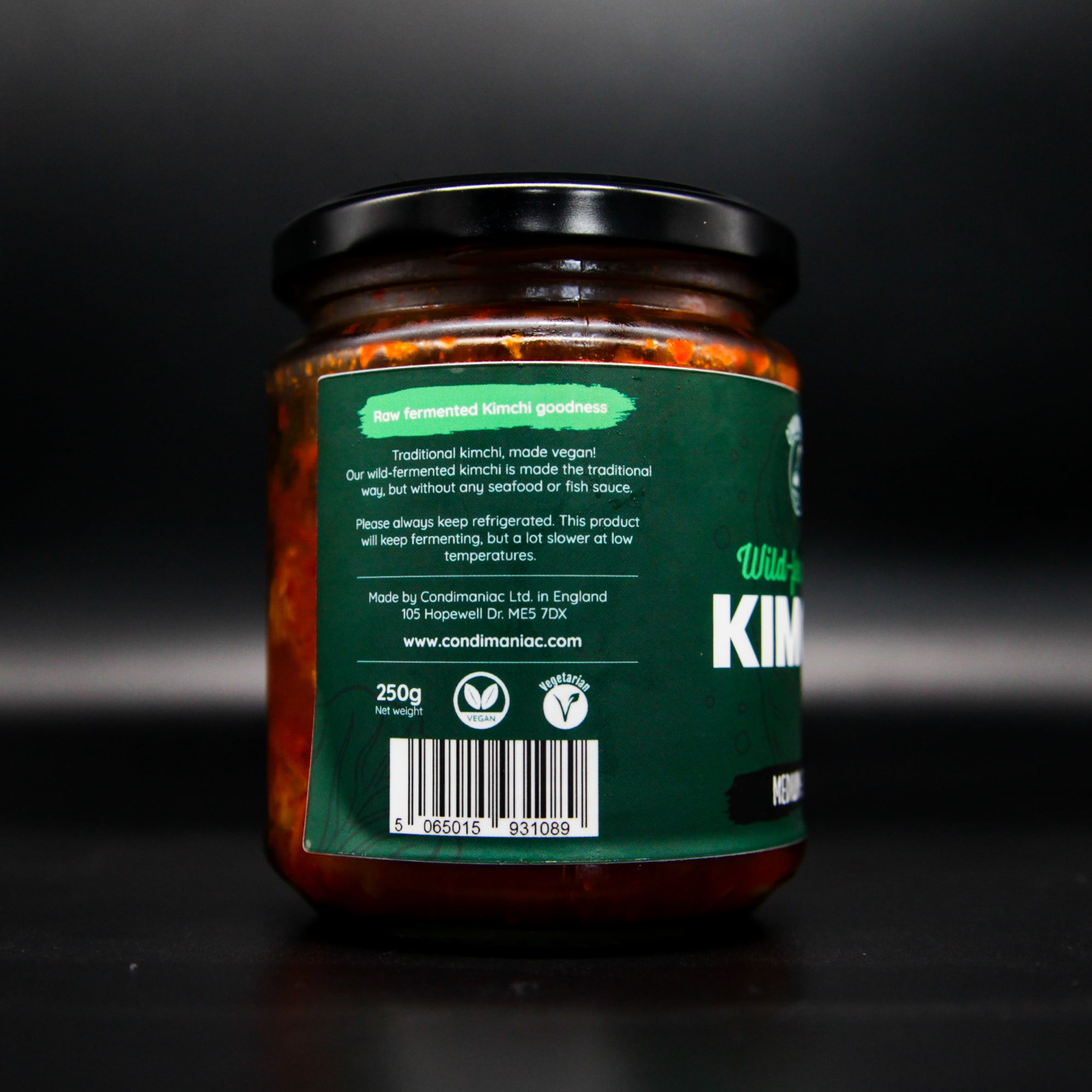 Condimaniac wild-fermented Kimchi (vegan) 2 x 250g - *Please read description before purchase*
