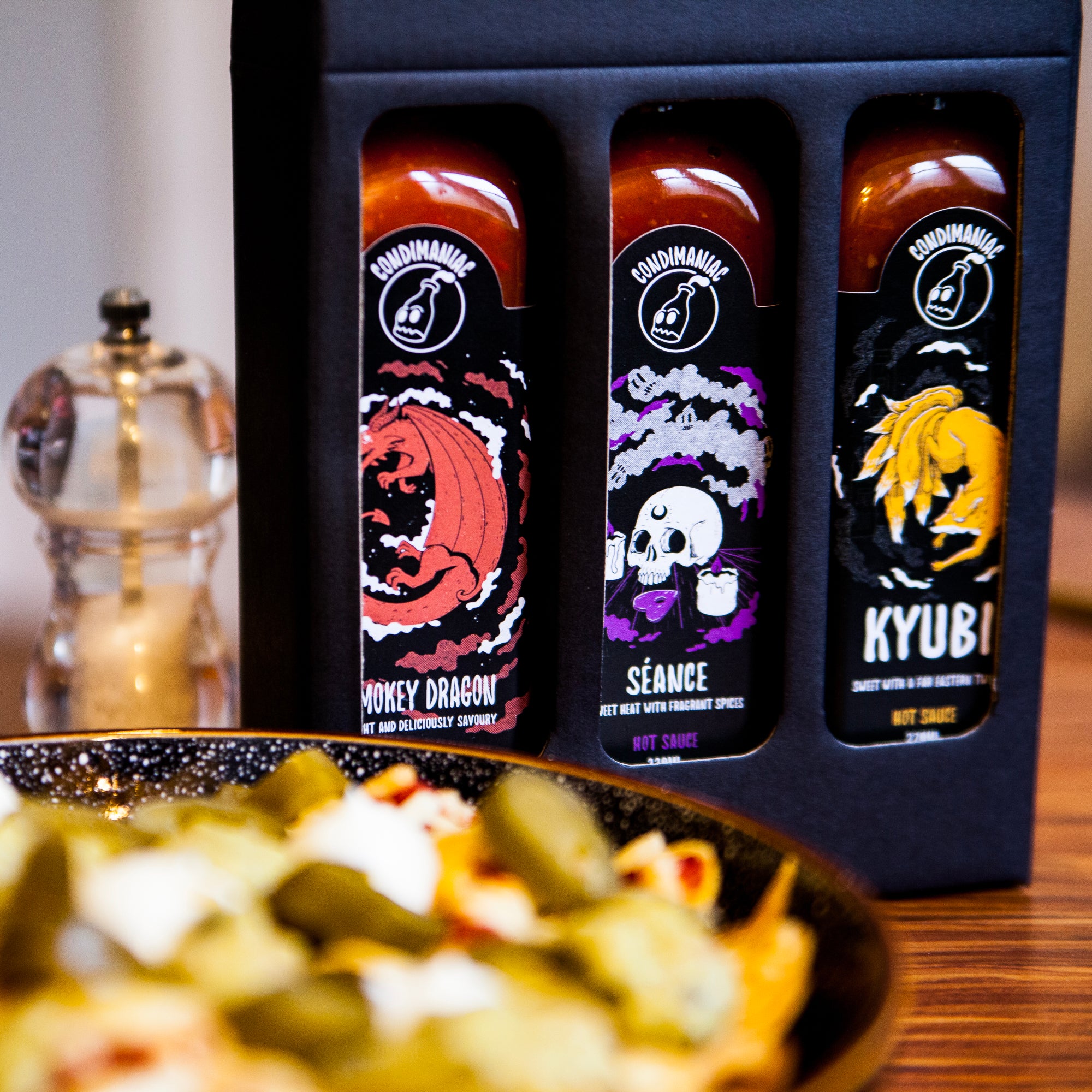 Condimaniac Hot Sauce Gift Set (227ml x 3) Mix & Match