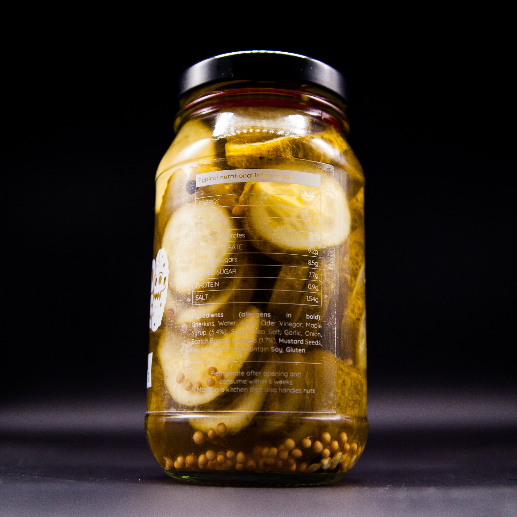 Condimaniac Wicked Pickles - Maple Syrup & Scotch Bonnet Gherkins