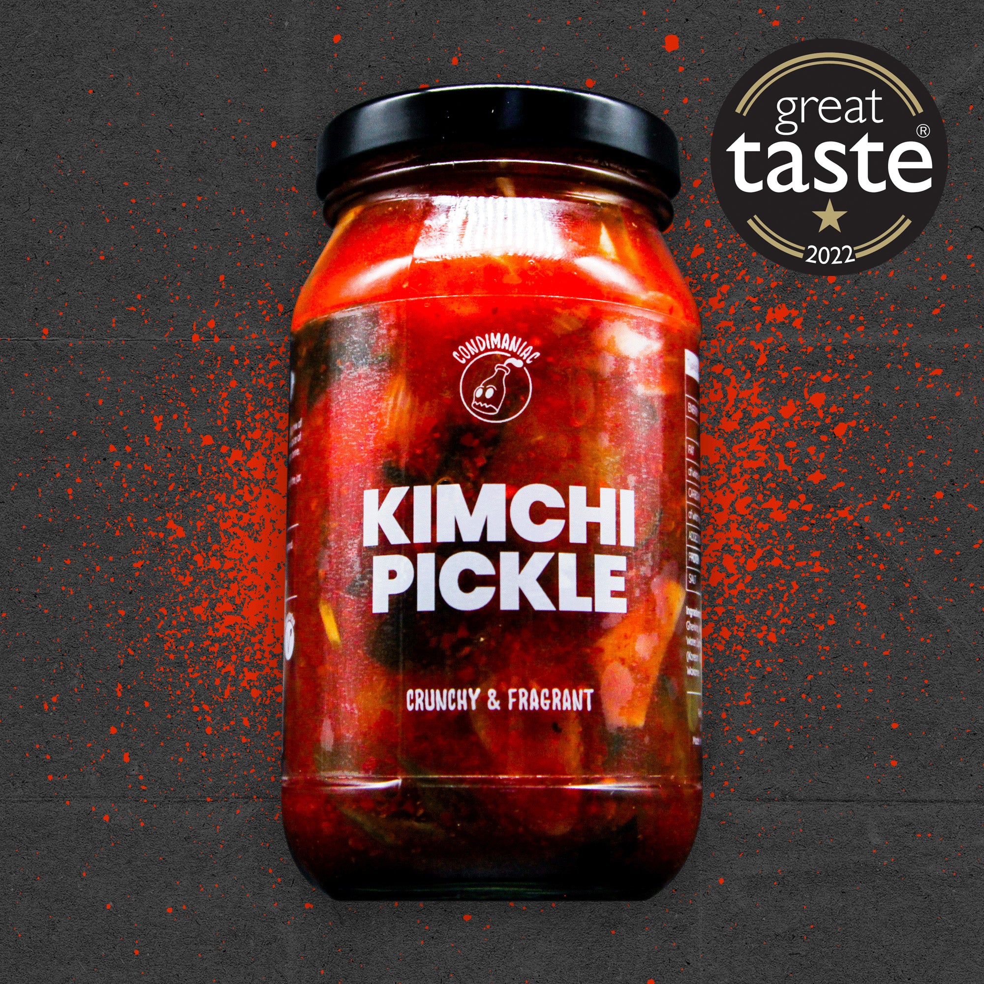 Condimaniac Kimchi Pickle - Crunchy mix of cucumber, radish, ginger and more with gochugaru (non-fermented)