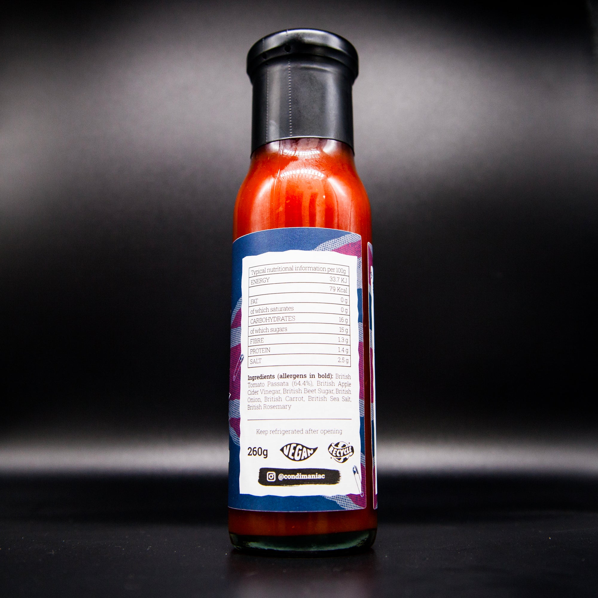 Condimaniac 100% British Tomato Ketchup