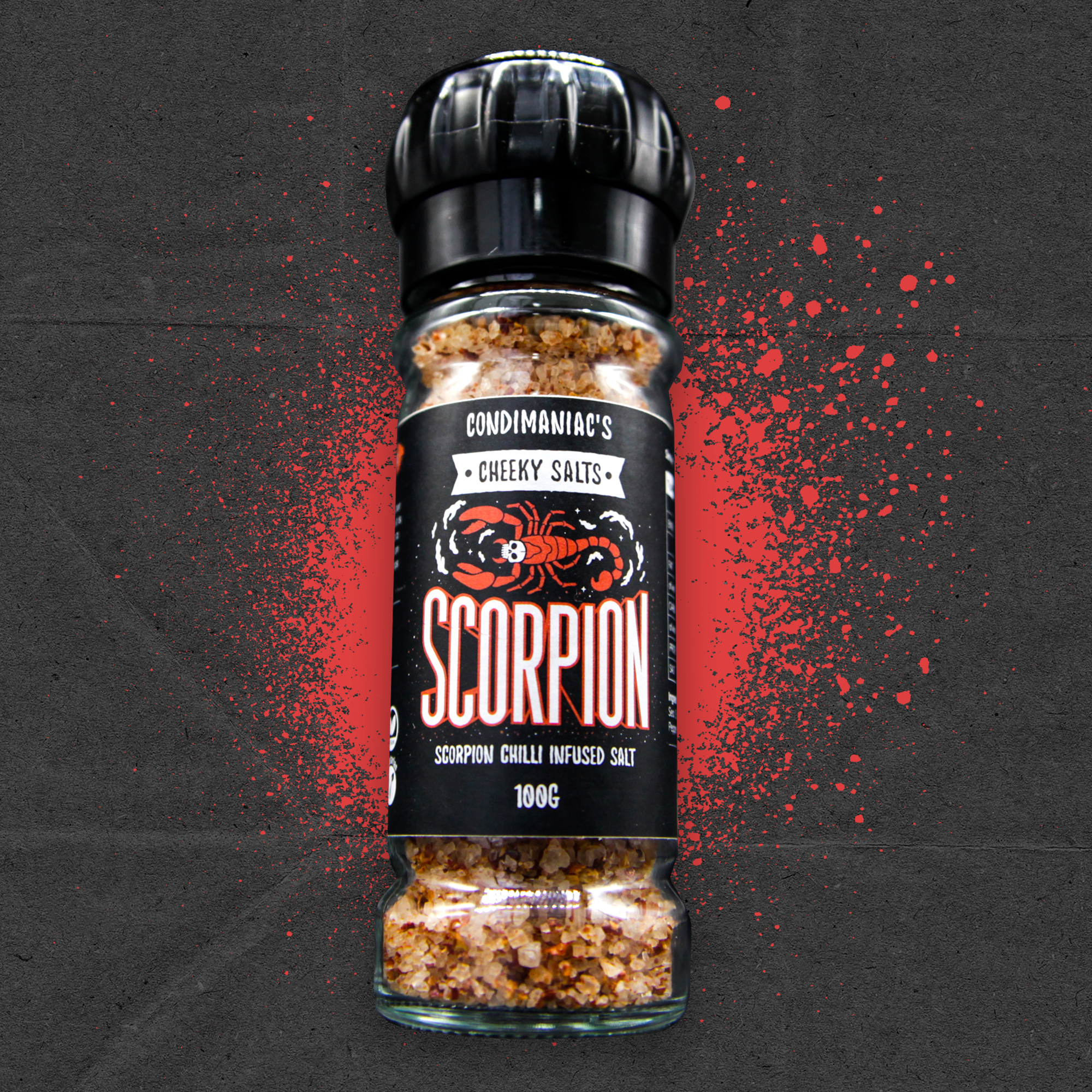 Condimaniac's 'Cheeky Salts' Scorpion Chilli Infused Salt