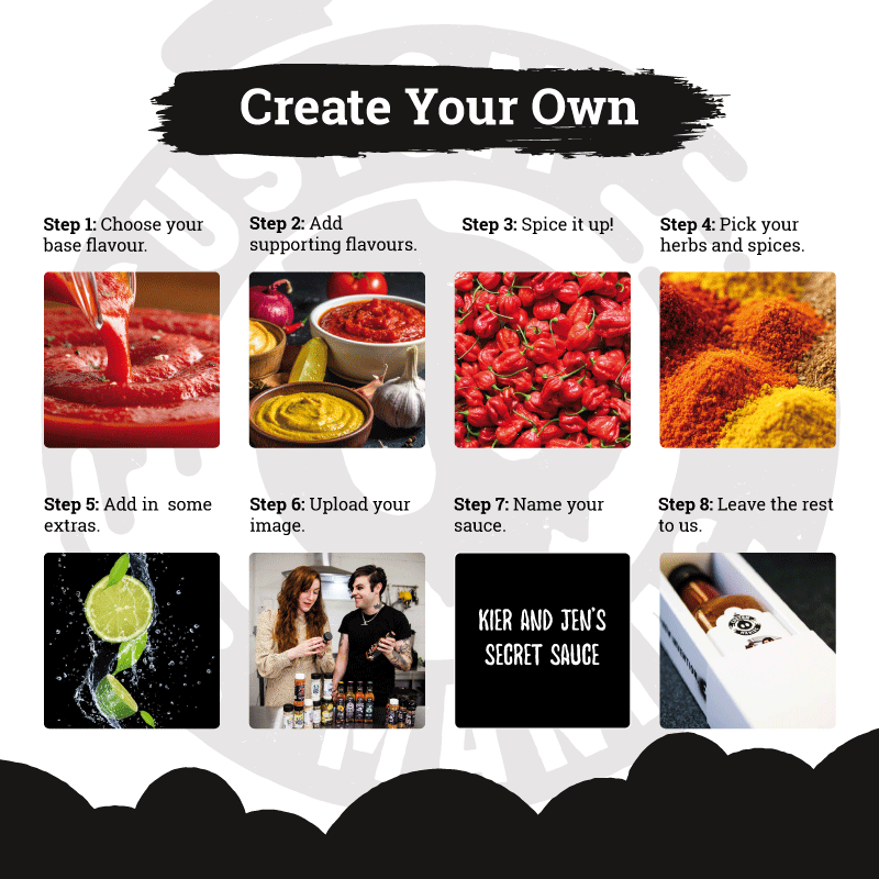 Custom Hot Sauce (227ml) - Create your own unique sauce!