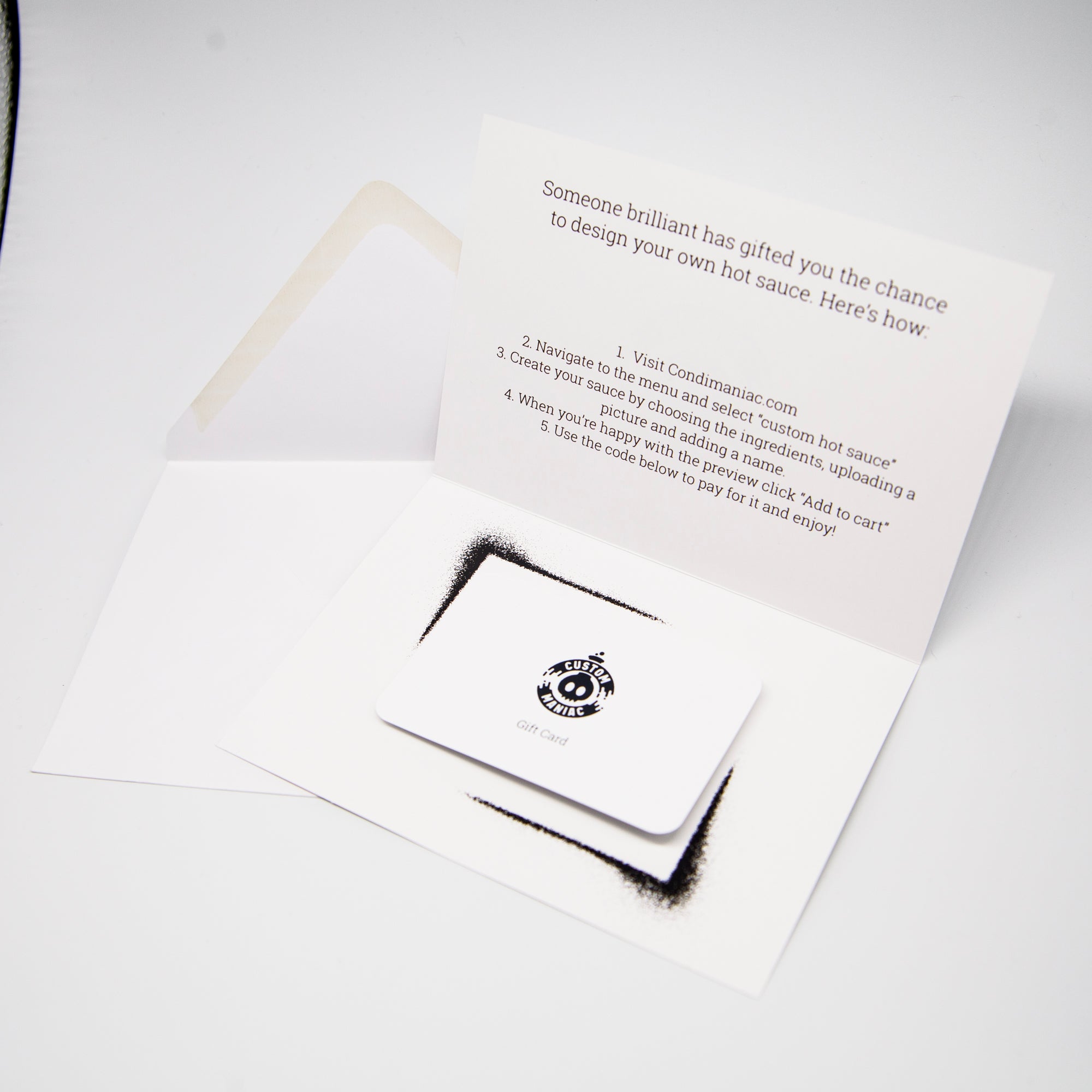 Custom Hot Sauce Gift Card (Physical item)