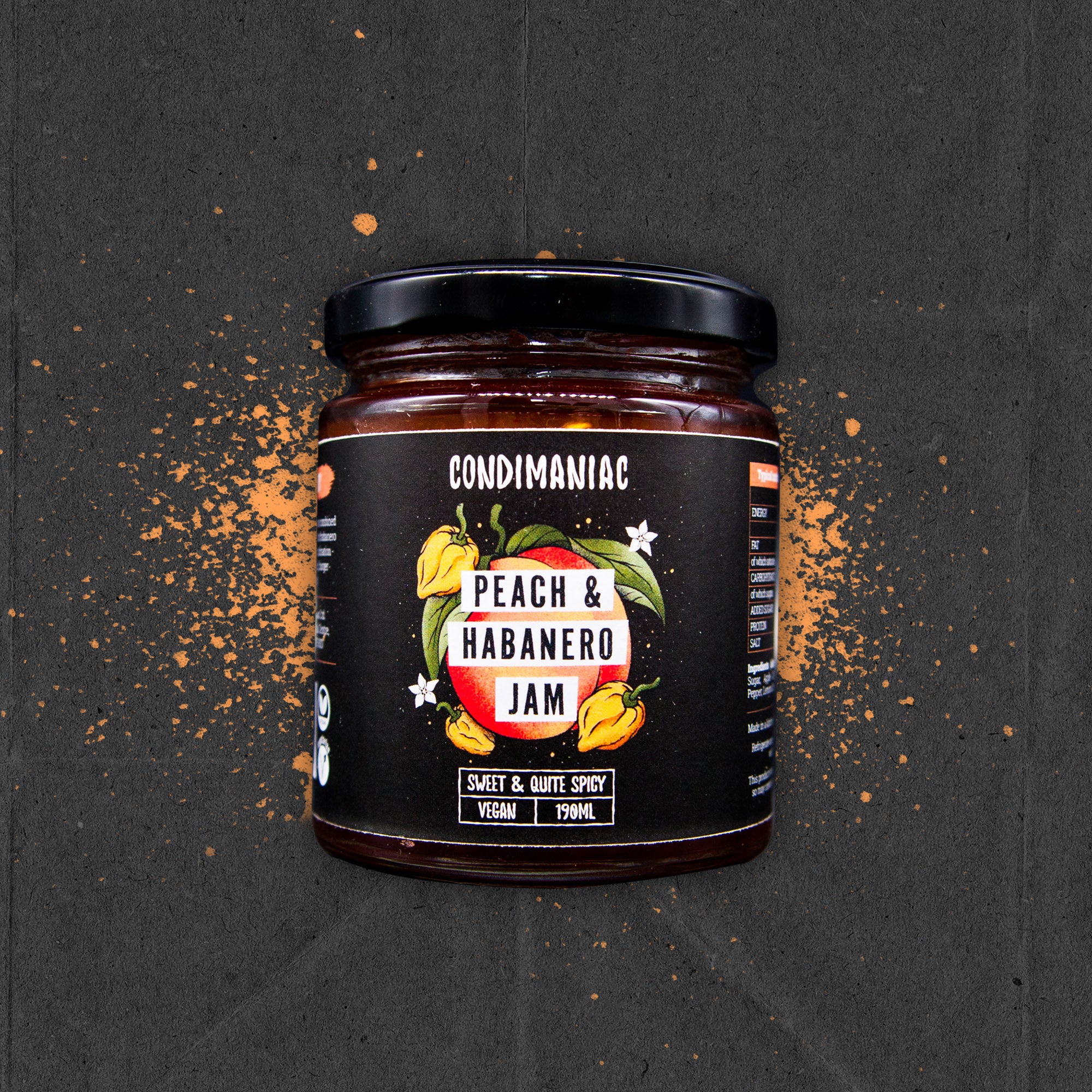 Condimaniac Peach & Habanero Chilli Jam