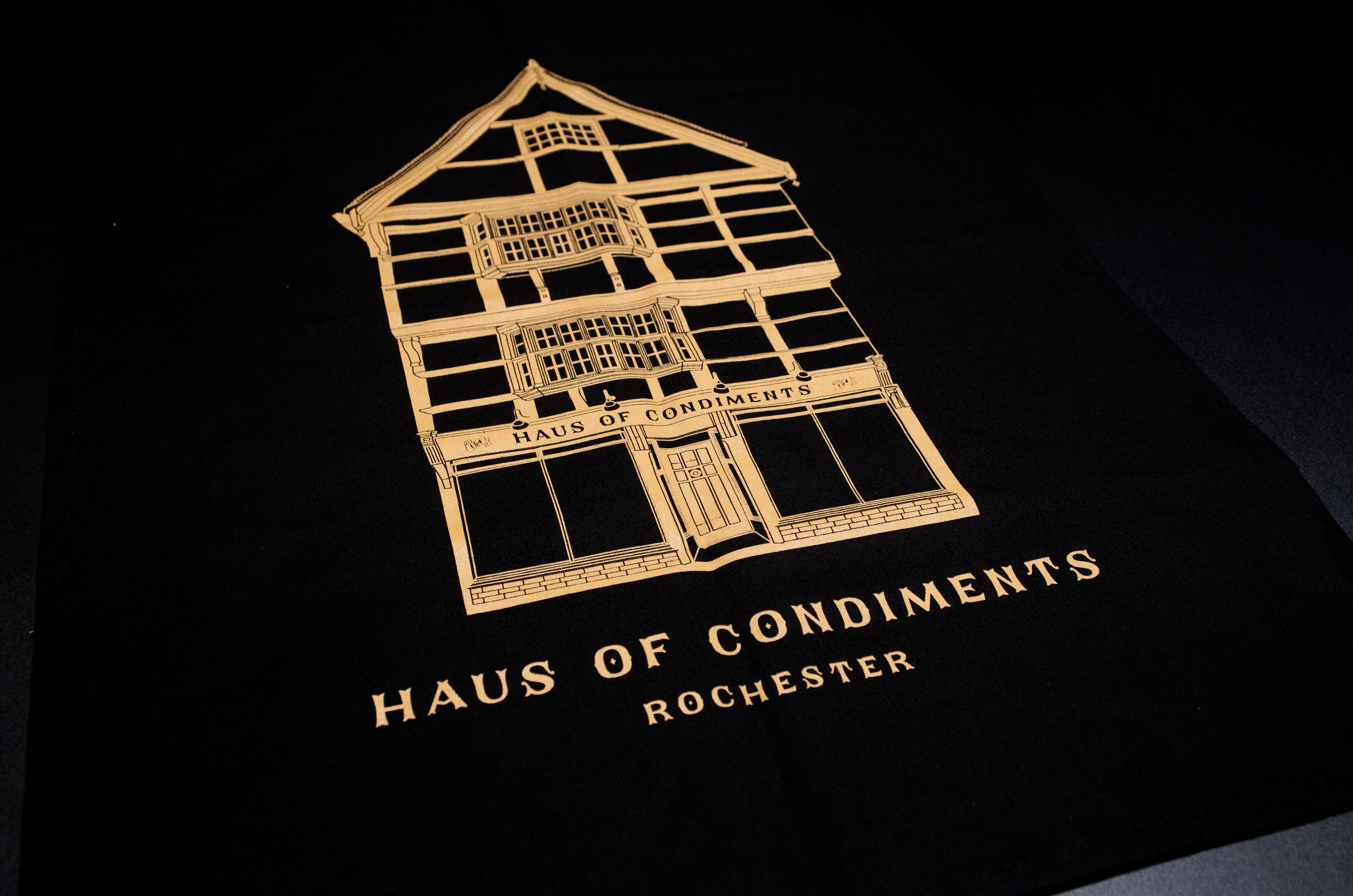 Condimaniac Haus of Condiments Tea Towel