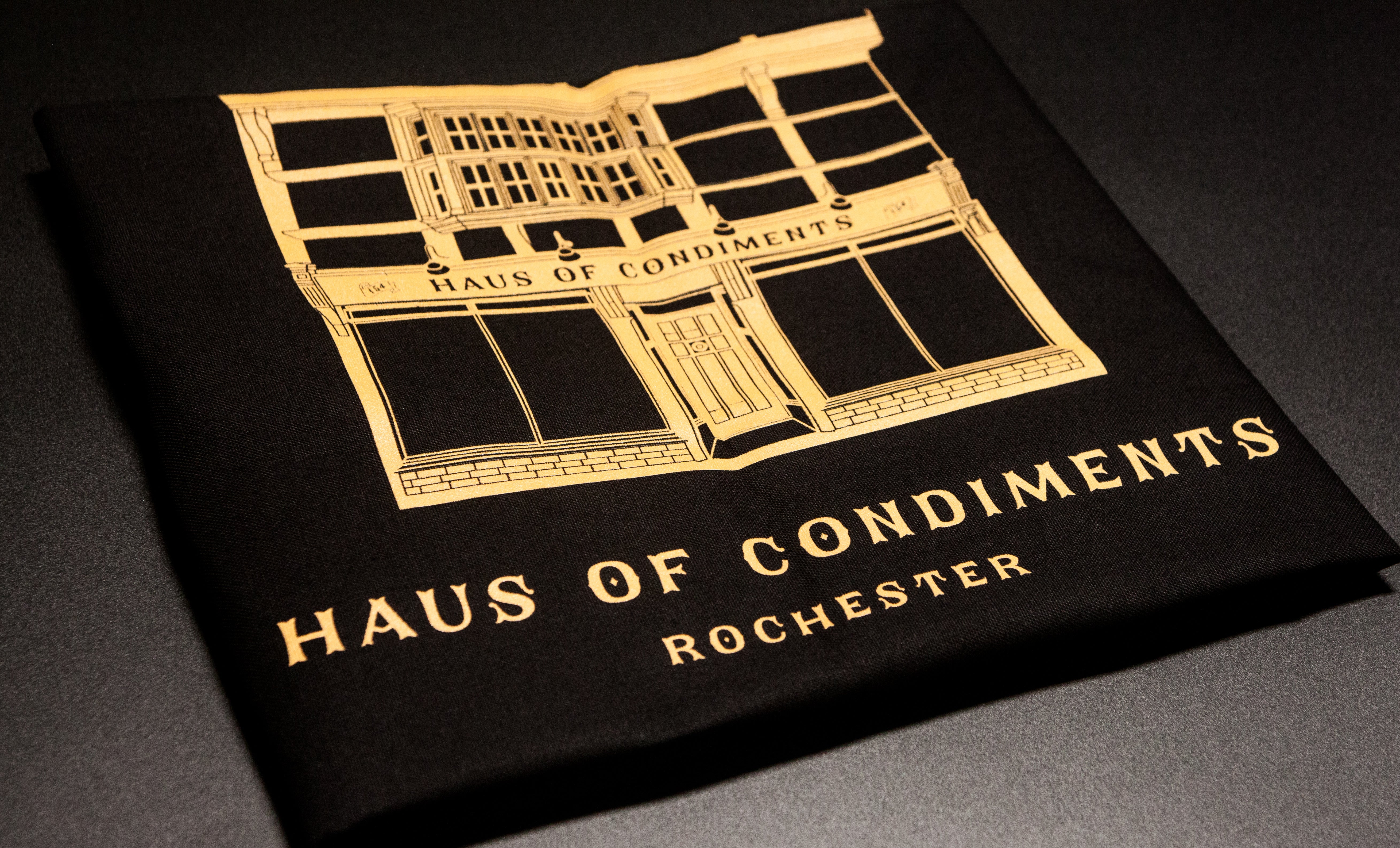 Condimaniac Haus of Condiments Tea Towel