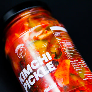 
            
                Load image into Gallery viewer, Condimaniac Kimchi Pickle - Crunchy mix of cucumber, radish, ginger and more with gochugaru (non-fermented)
            
        